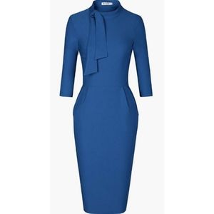 NWOT blue Muxxn dress, size medium